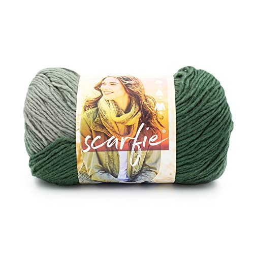Lion Brand Yarn Scarfie Garn zum Stricken und Häkeln, immergrün/perlgrau, 1er Pack Lion Brand Yarn Scarfie Garn zum Stricken und Häkeln, immergrün/perlgrau, 1er Pack von Lion Brand Yarn