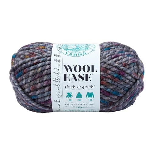 Lion Brand Yarn Thick & Quick, Soft Bulky Yarn for Knitting, Crocheting, and Crafting 640-527 Wool-Ease Dickes und schnelles Garn, Abalone, Wollmischung, Meerschnecke, 1 Packung, 97 Lion Brand Yarn Thick & Quick, Soft Bulky Yarn for Knitting, Crocheting, and Crafting 640-527 Wool-Ease Dickes und schnelles Garn, Abalone, Wollmischung, Meerschnecke, 1 Packung, 97 von Lion Brand Yarn