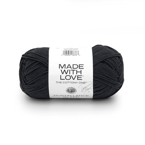 Lion Brand Yarn Made with Love The Cottony One Garn zum Häkeln, Stricken und Basteln, Dustin Lance Blac, 1 Packung Lion Brand Yarn Made with Love The Cottony One Garn zum Häkeln, Stricken und Basteln, Dustin Lance Blac, 1 Packung von Lion Brand Yarn