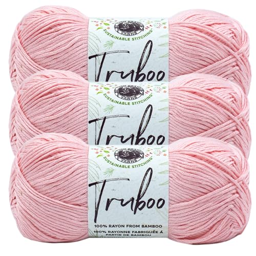 Lion Brand Yarn Truboo Garn, Hellrosa, 3 Stück von Lion Brand Yarn