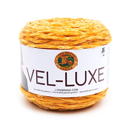 Lion Brand Yarn Vel-Luxe-Garn, ein Knäuel, Ringelblume. von Lion Brand Yarn