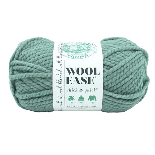 Lion Brand Yarn Wool-Ease Dickes und schnelles Garn, weiches und sperriges Garn zum Stricken, Häkeln und Basteln, 1 Knäuel, Sukkulenten Lion Brand Yarn Wool-Ease Dickes und schnelles Garn, weiches und sperriges Garn zum Stricken, Häkeln und Basteln, 1 Knäuel, Sukkulenten von Lion Brand Yarn