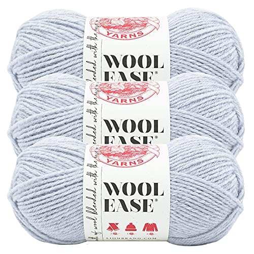 Lion Brand Yarn Wool-Ease Garn, Eiszapfen, 3er-Pack von Lion Brand Yarn