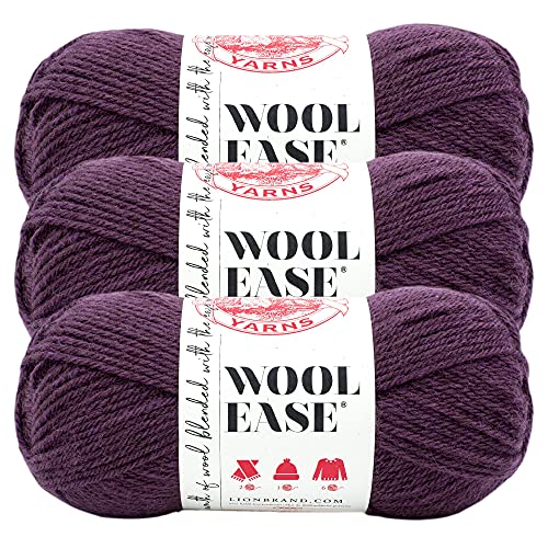 Lion Brand Yarn Wool-Ease Garn, Regentropfen, 3 Stück von Lion Brand Yarn