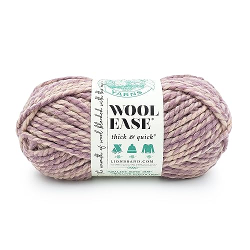 Lion Brand Yarn Woolease Thick & Quick Garn, 1 Pack, Bubbles von Lion Brand Yarn