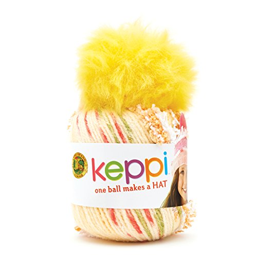 Lion Marke Garn 65 g 80% Acryl 20% Polyester keppi Garn Ball, Lollipop gelb von Lion Brand Yarn