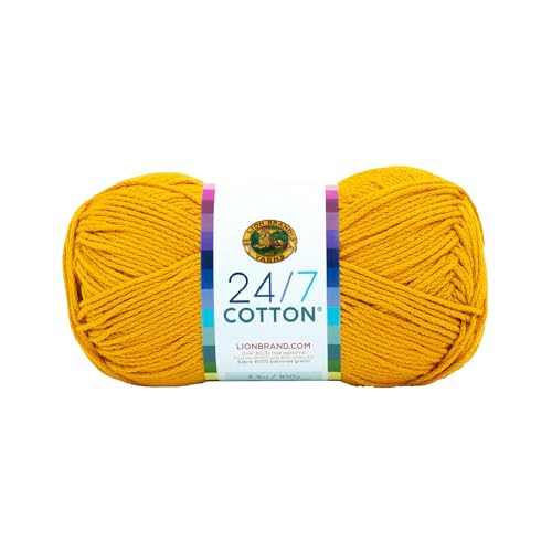 Lion Marke Garn Company Baumwolle Garn, 100% Baumwolle, Goldrute von Lion Brand Yarn Company