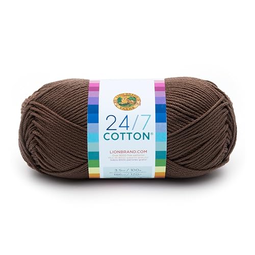 Lion Brand Yarn (1 Skein 24/7 Cotton Yarn, Café Au Lait 761-126 24-7 Baumwollgarn, Baumwolle, 15.24x6.35x6.35 cm, 170 Lion Brand Yarn (1 Skein 24/7 Cotton Yarn, Café Au Lait 761-126 24-7 Baumwollgarn, Baumwolle, 15.24x6.35x6.35 cm, 170 von Lion Brand Yarn
