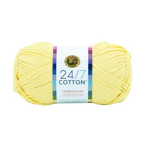 Lion Marke Garn Company Baumwolle Garn, 100% Baumwolle, Lemon von Lion Brand Yarn