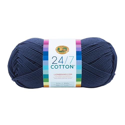 Lion Marke Garn Company Baumwolle Garn, 100% Baumwolle, Marineblau Lion Marke Garn Company Baumwolle Garn, 100% Baumwolle, Marineblau von Lion Brand Yarn Company