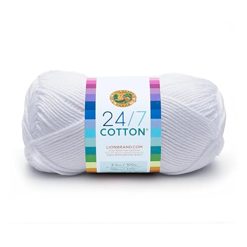 Lion Marke Garn Company Baumwolle Garn, 100% Baumwolle, Weiß Lion Marke Garn Company Baumwolle Garn, 100% Baumwolle, Weiß von Lion Brand Yarn