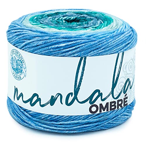 Lion Brand Garn, Mandala-Ombre, mehrfarbiges Garn zum Stricken, Häkeln und Basteln, Mantra, 1 Packung Lion Brand Garn, Mandala-Ombre, mehrfarbiges Garn zum Stricken, Häkeln und Basteln, Mantra, 1 Packung von Lion Brand Yarn Company