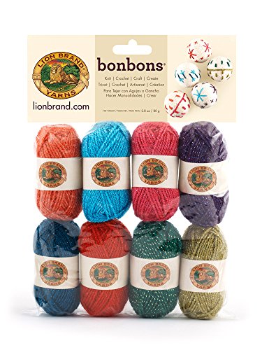 Lion Brand Yarn Company 1 Knäuel Garn Bonbons, Celebrate, Multicolor von Lion