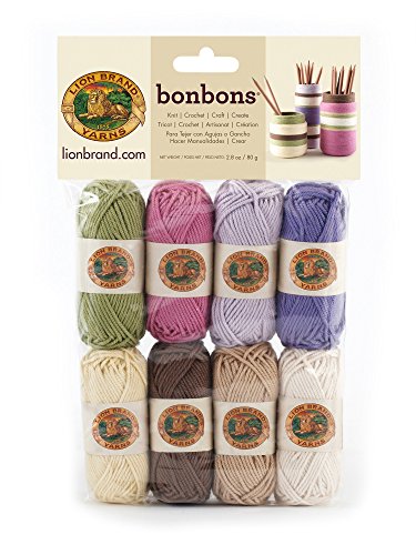 Lion Brand Yarn Company 1 Knäuel Garn Bonbons, Nature, Multicolor von Lion