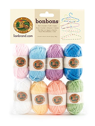 Lion Brand Yarn Company 1 Knäuel Garn Bonbons, Pastels, Multicolor von Lion