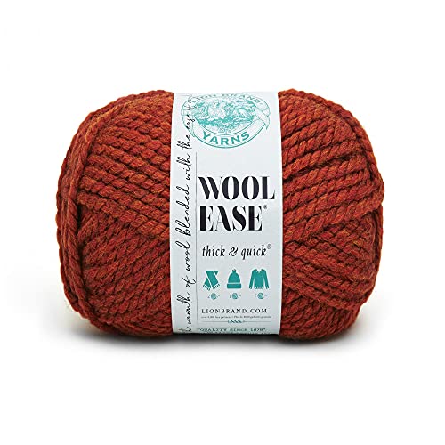 Lion Brand Yarn Company 1 Knäuel Garn Wool-Ease Thick & Quick, Spice von Lion