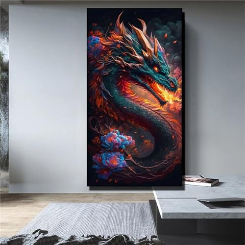 Diamond Painting, 5D Fantasie Diamant Painting Bilder Drachen Daiments Painting Erwachsene XXL Groß 100x50CM Kinder Mosaikherstellung Malerei Set, Zimmer Deko Schlafzimmer, Geschenke für Frauen Diamond Painting, 5D Fantasie Diamant Painting Bilder Drachen Daiments Painting Erwachsene XXL Groß 100x50CM Kinder Mosaikherstellung Malerei Set, Zimmer Deko Schlafzimmer, Geschenke für Frauen von Lionhai