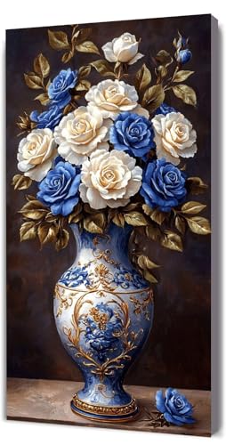 Malen Nach Zahlen Erwachsene Blau Blume, DIY Handgemalt Malen Nach Zahlen, mit Leinwand Pinseln Acrylpigment, Paint by Numbers Adult Kinde Anfänger, für Geschenke und Home Haus Deko, 35x70cm D-301 Malen Nach Zahlen Erwachsene Blau Blume, DIY Handgemalt Malen Nach Zahlen, mit Leinwand Pinseln Acrylpigment, Paint by Numbers Adult Kinde Anfänger, für Geschenke und Home Haus Deko, 35x70cm D-301 von Lionhai