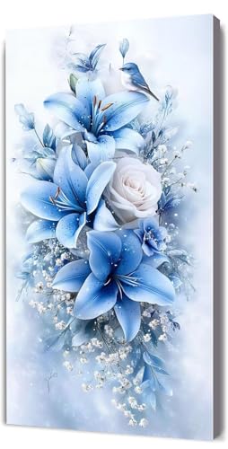 Malen Nach Zahlen Erwachsene Blau Lilie, Malen Nach Zahlen Kinder ab 7, DIY Digitales Ölgemälde Set auf Leinwand Mit 3 Bürsten Pinseln und Hochwertig Acrylpigment, für Zuhause Dekor 30x60cm D-300 Malen Nach Zahlen Erwachsene Blau Lilie, Malen Nach Zahlen Kinder ab 7, DIY Digitales Ölgemälde Set auf Leinwand Mit 3 Bürsten Pinseln und Hochwertig Acrylpigment, für Zuhause Dekor 30x60cm D-300 von Lionhai