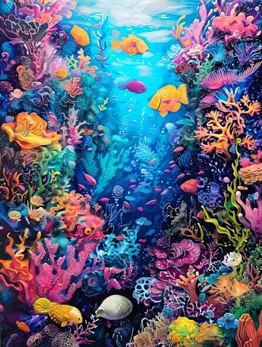 Malen Nach Zahlen Erwachsene Bunt unter Wasser, Malen Nach Zahlen Kinder ab 7 8 9 10 Jahre Mädchen Paint by Numbers, Anfänger Malen Nach Zahlen, Perfekt für Home Wand Dekor und Geschenke 20x30cm L-48 Malen Nach Zahlen Erwachsene Bunt unter Wasser, Malen Nach Zahlen Kinder ab 7 8 9 10 Jahre Mädchen Paint by Numbers, Anfänger Malen Nach Zahlen, Perfekt für Home Wand Dekor und Geschenke 20x30cm L-48 von Lionhai