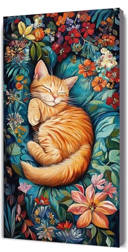 Malen Nach Zahlen Erwachsene Comics Katze, Malen Nach Zahlen Kinder ab 7, DIY Digitales Ölgemälde Set auf Leinwand Mit 3 Bürsten Pinseln und Hochwertig Acrylpigment, für Zuhause Dekor 30x60cm D-337 Malen Nach Zahlen Erwachsene Comics Katze, Malen Nach Zahlen Kinder ab 7, DIY Digitales Ölgemälde Set auf Leinwand Mit 3 Bürsten Pinseln und Hochwertig Acrylpigment, für Zuhause Dekor 30x60cm D-337 von Lionhai