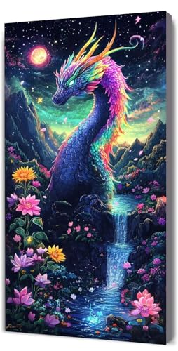 Malen Nach Zahlen Erwachsene Drachen Blume, DIY Handgemalt Malen Nach Zahlen, mit Leinwand Pinseln Acrylpigment, Paint by Numbers Adult Kinde Anfänger, für Geschenke und Home Haus Deko, 50x100cm D-315 Malen Nach Zahlen Erwachsene Drachen Blume, DIY Handgemalt Malen Nach Zahlen, mit Leinwand Pinseln Acrylpigment, Paint by Numbers Adult Kinde Anfänger, für Geschenke und Home Haus Deko, 50x100cm D-315 von Lionhai