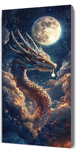 Malen Nach Zahlen Erwachsene Drachen Traum, DIY Handgemalt Malen Nach Zahlen, mit Leinwand Pinseln Acrylpigment, Paint by Numbers Adult Kinde Anfänger, für Geschenke und Home Haus Deko, 25x50cm D-318 Malen Nach Zahlen Erwachsene Drachen Traum, DIY Handgemalt Malen Nach Zahlen, mit Leinwand Pinseln Acrylpigment, Paint by Numbers Adult Kinde Anfänger, für Geschenke und Home Haus Deko, 25x50cm D-318 von Lionhai