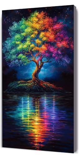 Malen Nach Zahlen Erwachsene Farbe Baum, Malen Nach Zahlen Kinder ab 7, DIY Digitales Ölgemälde Set auf Leinwand Mit 3 Bürsten Pinseln und Hochwertig Acrylpigment, für Zuhause Dekor 80x160cm D-31 Malen Nach Zahlen Erwachsene Farbe Baum, Malen Nach Zahlen Kinder ab 7, DIY Digitales Ölgemälde Set auf Leinwand Mit 3 Bürsten Pinseln und Hochwertig Acrylpigment, für Zuhause Dekor 80x160cm D-31 von Lionhai