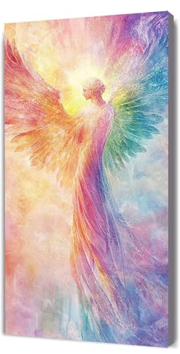 Malen Nach Zahlen Erwachsene Farbe Engel, DIY Handgemalt Malen Nach Zahlen, mit Leinwand Pinseln Acrylpigment, Paint by Numbers Adult Kinde Anfänger, für Geschenke und Home Haus Deko, 70x140cm D-32 von Lionhai