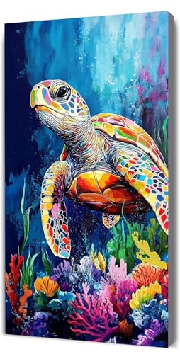 Malen Nach Zahlen Erwachsene Farbe Meeresschildkröten, Malen Nach Zahlen Kinder ab 7, DIY Digitales Ölgemälde Set auf Leinwand Mit 3 Bürsten Pinseln und Hochwertig Acrylpigment, Dekor 80x160cm D-12 Malen Nach Zahlen Erwachsene Farbe Meeresschildkröten, Malen Nach Zahlen Kinder ab 7, DIY Digitales Ölgemälde Set auf Leinwand Mit 3 Bürsten Pinseln und Hochwertig Acrylpigment, Dekor 80x160cm D-12 von Lionhai