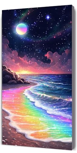 Malen Nach Zahlen Erwachsene Farbe Strand, Malen Nach Zahlen Kinder ab 7, DIY Digitales Ölgemälde Set auf Leinwand Mit 3 Bürsten Pinseln und Hochwertig Acrylpigment, für Zuhause Dekor 60x120cm D-29 Malen Nach Zahlen Erwachsene Farbe Strand, Malen Nach Zahlen Kinder ab 7, DIY Digitales Ölgemälde Set auf Leinwand Mit 3 Bürsten Pinseln und Hochwertig Acrylpigment, für Zuhause Dekor 60x120cm D-29 von Lionhai