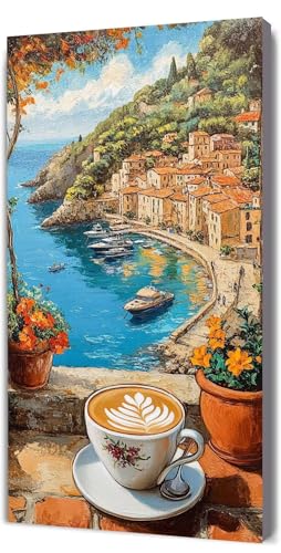 Malen Nach Zahlen Erwachsene Kaffee Bucht, DIY Handgemalt Malen Nach Zahlen, mit Leinwand Pinseln Acrylpigment, Paint by Numbers Adult Kinde Anfänger, für Geschenke und Home Haus Deko, 50x100cm D-257 Malen Nach Zahlen Erwachsene Kaffee Bucht, DIY Handgemalt Malen Nach Zahlen, mit Leinwand Pinseln Acrylpigment, Paint by Numbers Adult Kinde Anfänger, für Geschenke und Home Haus Deko, 50x100cm D-257 von Lionhai