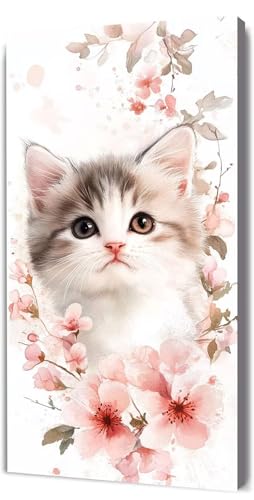 Malen Nach Zahlen Erwachsene Katze Niedlich, Malen Nach Zahlen Kinder ab 7, DIY Digitales Ölgemälde Set auf Leinwand Mit 3 Bürsten Pinseln und Hochwertig Acrylpigment, für Zuhause Dekor 40x80cm D-354 Malen Nach Zahlen Erwachsene Katze Niedlich, Malen Nach Zahlen Kinder ab 7, DIY Digitales Ölgemälde Set auf Leinwand Mit 3 Bürsten Pinseln und Hochwertig Acrylpigment, für Zuhause Dekor 40x80cm D-354 von Lionhai