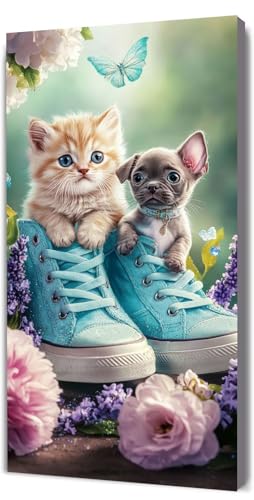 Malen Nach Zahlen Erwachsene Katze Schuh, Malen Nach Zahlen Kinder ab 7, DIY Digitales Ölgemälde Set auf Leinwand Mit 3 Bürsten Pinseln und Hochwertig Acrylpigment, für Zuhause Dekor 30x60cm D-358 Malen Nach Zahlen Erwachsene Katze Schuh, Malen Nach Zahlen Kinder ab 7, DIY Digitales Ölgemälde Set auf Leinwand Mit 3 Bürsten Pinseln und Hochwertig Acrylpigment, für Zuhause Dekor 30x60cm D-358 von Lionhai