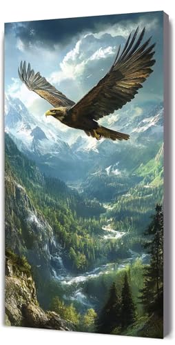 Malen Nach Zahlen Erwachsene Landschaft Adler, Malen Nach Zahlen Kinder ab 7, DIY Digitales Ölgemälde Set auf Leinwand Mit 3 Bürsten Pinseln und Hochwertig Acrylpigment, Zuhause Dekor 40x80cm D-255 Malen Nach Zahlen Erwachsene Landschaft Adler, Malen Nach Zahlen Kinder ab 7, DIY Digitales Ölgemälde Set auf Leinwand Mit 3 Bürsten Pinseln und Hochwertig Acrylpigment, Zuhause Dekor 40x80cm D-255 von Lionhai