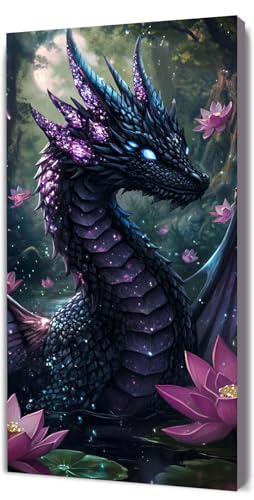 Malen Nach Zahlen Erwachsene Lotus Drachen, DIY Handgemalt Malen Nach Zahlen, mit Leinwand Pinseln Acrylpigment, Paint by Numbers Adult Kinde Anfänger, für Geschenke und Home Haus Deko, 50x100cm D-311 Malen Nach Zahlen Erwachsene Lotus Drachen, DIY Handgemalt Malen Nach Zahlen, mit Leinwand Pinseln Acrylpigment, Paint by Numbers Adult Kinde Anfänger, für Geschenke und Home Haus Deko, 50x100cm D-311 von Lionhai
