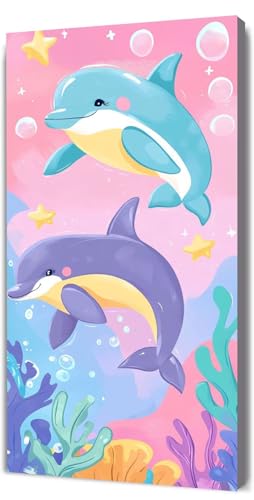 Malen Nach Zahlen Erwachsene Niedlich Delphin, Malen Nach Zahlen Kinder ab 7, DIY Digitales Ölgemälde Set auf Leinwand Mit 3 Bürsten Pinseln und Hochwertig Acrylpigment, Zuhause Dekor 40x80cm D-283 Malen Nach Zahlen Erwachsene Niedlich Delphin, Malen Nach Zahlen Kinder ab 7, DIY Digitales Ölgemälde Set auf Leinwand Mit 3 Bürsten Pinseln und Hochwertig Acrylpigment, Zuhause Dekor 40x80cm D-283 von Lionhai