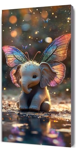 Malen Nach Zahlen Erwachsene Niedlich Elefant, Malen Nach Zahlen Kinder ab 7, DIY Digitales Ölgemälde Set auf Leinwand Mit 3 Bürsten Pinseln und Hochwertig Acrylpigment, Zuhause Dekor 40x80cm D-295 Malen Nach Zahlen Erwachsene Niedlich Elefant, Malen Nach Zahlen Kinder ab 7, DIY Digitales Ölgemälde Set auf Leinwand Mit 3 Bürsten Pinseln und Hochwertig Acrylpigment, Zuhause Dekor 40x80cm D-295 von Lionhai