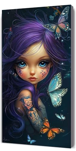 Malen Nach Zahlen Erwachsene Niedlich Mädchen, Malen Nach Zahlen Kinder ab 7, DIY Digitales Ölgemälde Set auf Leinwand Mit 3 Bürsten Pinseln und Hochwertig Acrylpigment, Zuhause Dekor 40x80cm D-292 Malen Nach Zahlen Erwachsene Niedlich Mädchen, Malen Nach Zahlen Kinder ab 7, DIY Digitales Ölgemälde Set auf Leinwand Mit 3 Bürsten Pinseln und Hochwertig Acrylpigment, Zuhause Dekor 40x80cm D-292 von Lionhai