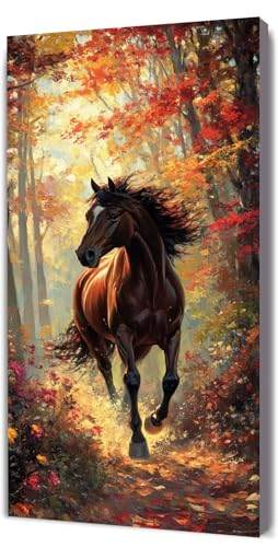 Malen Nach Zahlen Erwachsene Pferd Ahornblatt, Malen Nach Zahlen Kinder ab 7, DIY Digitales Ölgemälde Set auf Leinwand Mit 3 Bürsten Pinseln und Hochwertig Acrylpigment, Zuhause Dekor 40x80cm D-331 Malen Nach Zahlen Erwachsene Pferd Ahornblatt, Malen Nach Zahlen Kinder ab 7, DIY Digitales Ölgemälde Set auf Leinwand Mit 3 Bürsten Pinseln und Hochwertig Acrylpigment, Zuhause Dekor 40x80cm D-331 von Lionhai