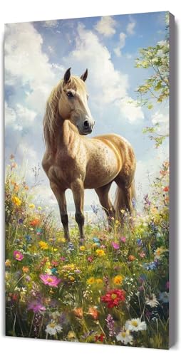 Malen Nach Zahlen Erwachsene Pferd Blume, Malen Nach Zahlen Kinder ab 7, DIY Digitales Ölgemälde Set auf Leinwand Mit 3 Bürsten Pinseln und Hochwertig Acrylpigment, für Zuhause Dekor 30x60cm D-332 Malen Nach Zahlen Erwachsene Pferd Blume, Malen Nach Zahlen Kinder ab 7, DIY Digitales Ölgemälde Set auf Leinwand Mit 3 Bürsten Pinseln und Hochwertig Acrylpigment, für Zuhause Dekor 30x60cm D-332 von Lionhai