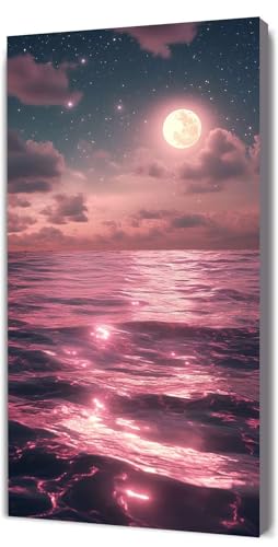 Malen Nach Zahlen Erwachsene Rosa Mond, DIY Handgemalt Malen Nach Zahlen, mit Leinwand Pinseln Acrylpigment, Paint by Numbers Adult Kinde Anfänger, für Geschenke und Home Haus Deko, 70x140cm D-71 Malen Nach Zahlen Erwachsene Rosa Mond, DIY Handgemalt Malen Nach Zahlen, mit Leinwand Pinseln Acrylpigment, Paint by Numbers Adult Kinde Anfänger, für Geschenke und Home Haus Deko, 70x140cm D-71 von Lionhai