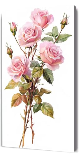Malen Nach Zahlen Erwachsene Rosa Rose, DIY Handgemalt Malen Nach Zahlen, mit Leinwand Pinseln Acrylpigment, Paint by Numbers Adult Kinde Anfänger, für Geschenke und Home Haus Deko, 70x140cm D-69 Malen Nach Zahlen Erwachsene Rosa Rose, DIY Handgemalt Malen Nach Zahlen, mit Leinwand Pinseln Acrylpigment, Paint by Numbers Adult Kinde Anfänger, für Geschenke und Home Haus Deko, 70x140cm D-69 von Lionhai