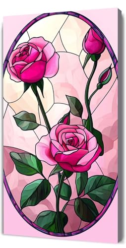 Malen Nach Zahlen Erwachsene Rosa Rose, Malen Nach Zahlen Kinder ab 7, DIY Digitales Ölgemälde Set auf Leinwand Mit 3 Bürsten Pinseln und Hochwertig Acrylpigment, für Zuhause Dekor 80x160cm D-68 Malen Nach Zahlen Erwachsene Rosa Rose, Malen Nach Zahlen Kinder ab 7, DIY Digitales Ölgemälde Set auf Leinwand Mit 3 Bürsten Pinseln und Hochwertig Acrylpigment, für Zuhause Dekor 80x160cm D-68 von Lionhai