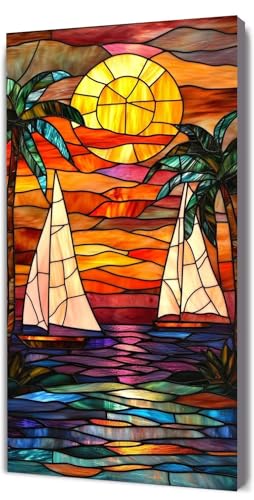 Malen Nach Zahlen Erwachsene Segelboot Sonnenuntergang, Malen Nach Zahlen Kinder ab 7, DIY Digitales Ölgemälde Set auf Leinwand Mit 3 Bürsten Pinseln und Hochwertig Acrylpigment, Dekor 60x120cm D-60 Malen Nach Zahlen Erwachsene Segelboot Sonnenuntergang, Malen Nach Zahlen Kinder ab 7, DIY Digitales Ölgemälde Set auf Leinwand Mit 3 Bürsten Pinseln und Hochwertig Acrylpigment, Dekor 60x120cm D-60 von Lionhai