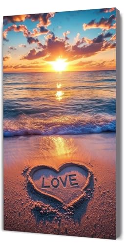 Malen Nach Zahlen Erwachsene Sonnenuntergang Liebe, DIY Handgemalt Malen Nach Zahlen, mit Leinwand Pinseln Acrylpigment, Paint by Numbers Kinde Anfänger, für Geschenke Home Haus Deko, 35x70cm D-324 Malen Nach Zahlen Erwachsene Sonnenuntergang Liebe, DIY Handgemalt Malen Nach Zahlen, mit Leinwand Pinseln Acrylpigment, Paint by Numbers Kinde Anfänger, für Geschenke Home Haus Deko, 35x70cm D-324 von Lionhai