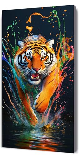 Malen Nach Zahlen Erwachsene Tiger Niedlich, DIY Handgemalt Malen Nach Zahlen, mit Leinwand Pinseln Acrylpigment, Paint by Numbers Adult Kinde Anfänger, für Geschenke und Home Haus Deko, 35x70cm D-309 Malen Nach Zahlen Erwachsene Tiger Niedlich, DIY Handgemalt Malen Nach Zahlen, mit Leinwand Pinseln Acrylpigment, Paint by Numbers Adult Kinde Anfänger, für Geschenke und Home Haus Deko, 35x70cm D-309 von Lionhai