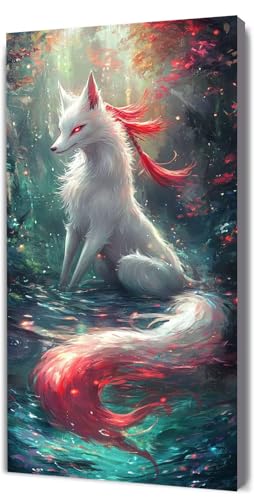 Malen Nach Zahlen Erwachsene Traum Fuchs, Malen Nach Zahlen Kinder ab 7, DIY Digitales Ölgemälde Set auf Leinwand Mit 3 Bürsten Pinseln und Hochwertig Acrylpigment, für Zuhause Dekor 40x80cm D-396 Malen Nach Zahlen Erwachsene Traum Fuchs, Malen Nach Zahlen Kinder ab 7, DIY Digitales Ölgemälde Set auf Leinwand Mit 3 Bürsten Pinseln und Hochwertig Acrylpigment, für Zuhause Dekor 40x80cm D-396 von Lionhai