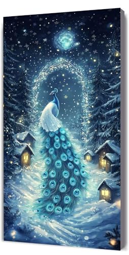 Malen Nach Zahlen Erwachsene Traum Pfau, Malen Nach Zahlen Kinder ab 7, DIY Digitales Ölgemälde Set auf Leinwand Mit 3 Bürsten Pinseln und Hochwertig Acrylpigment, für Zuhause Dekor 40x80cm D-406 Malen Nach Zahlen Erwachsene Traum Pfau, Malen Nach Zahlen Kinder ab 7, DIY Digitales Ölgemälde Set auf Leinwand Mit 3 Bürsten Pinseln und Hochwertig Acrylpigment, für Zuhause Dekor 40x80cm D-406 von Lionhai