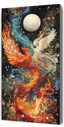 Malen Nach Zahlen Erwachsene Traum Phönix, Malen Nach Zahlen Kinder ab 7, DIY Digitales Ölgemälde Set auf Leinwand Mit 3 Bürsten Pinseln und Hochwertig Acrylpigment, für Zuhause Dekor 30x60cm D-394 Malen Nach Zahlen Erwachsene Traum Phönix, Malen Nach Zahlen Kinder ab 7, DIY Digitales Ölgemälde Set auf Leinwand Mit 3 Bürsten Pinseln und Hochwertig Acrylpigment, für Zuhause Dekor 30x60cm D-394 von Lionhai